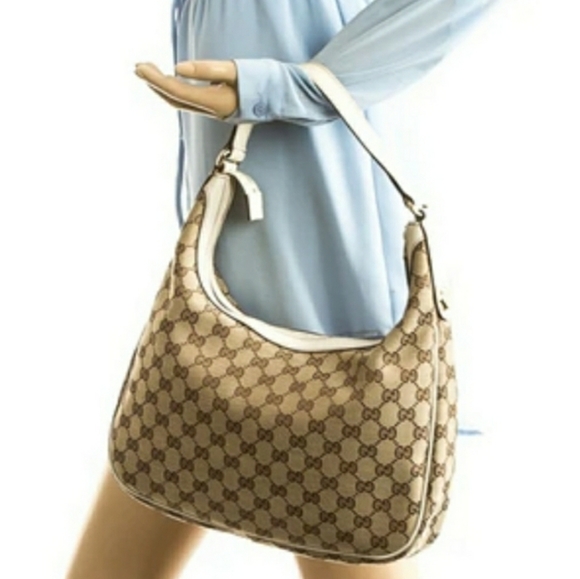 Gucci Handbags - GUCCI GG MONOGRAM HOBO BAG